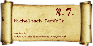 Michelbach Teréz névjegykártya